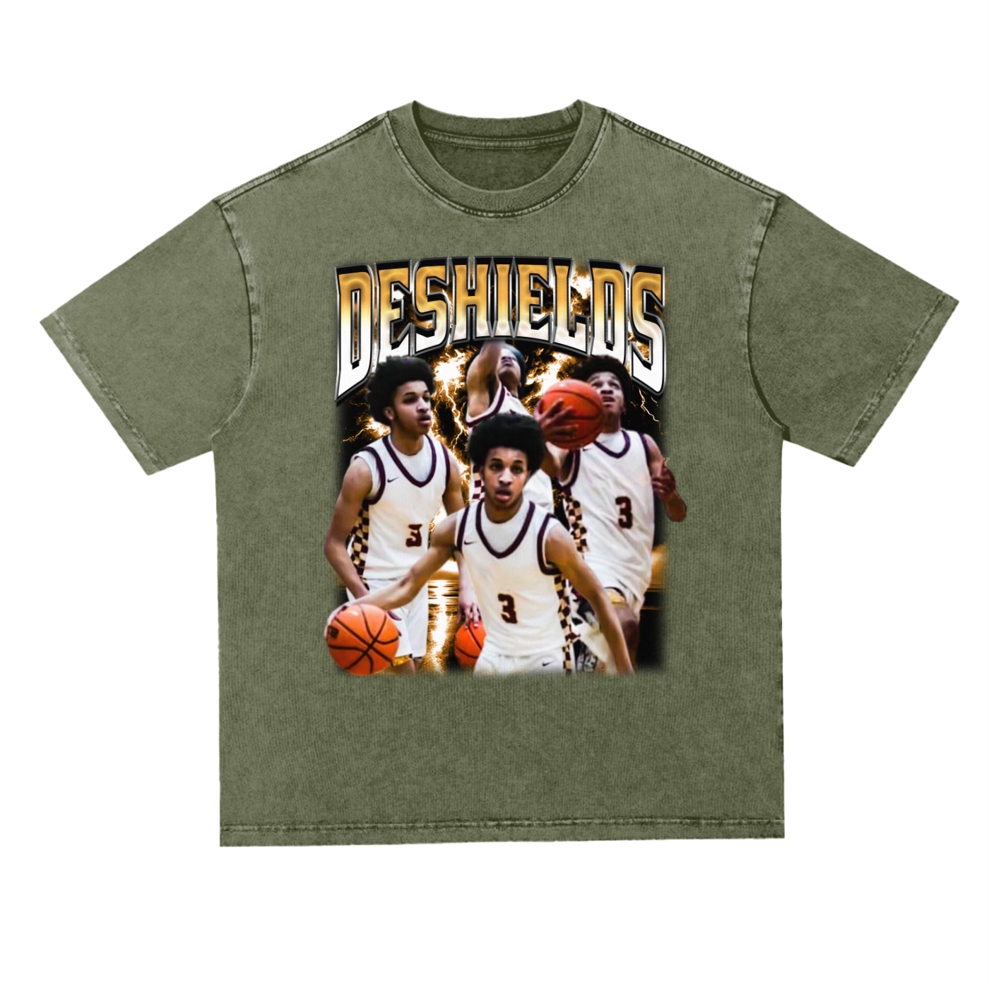 Deshields Oversized Acid wash T-shirt
