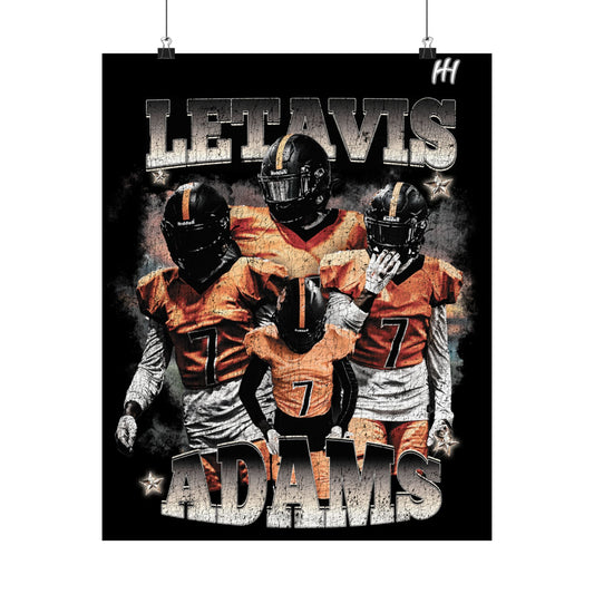 Letavis Adams Poster - 16″ x 20″