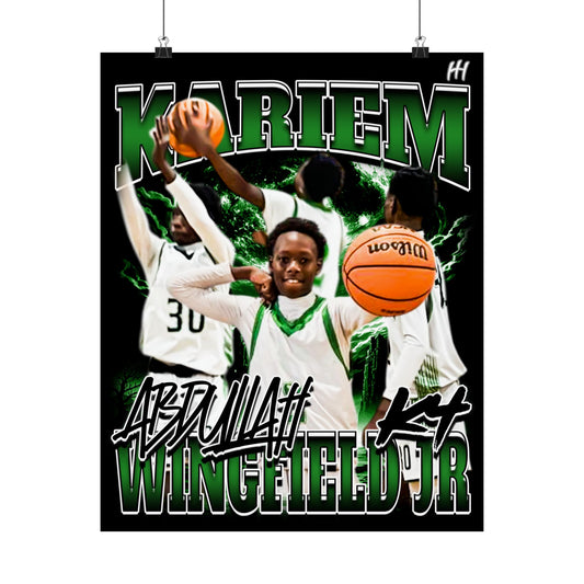 Kariem Abdullah Wingfield jr Poster - 16″ x 20″