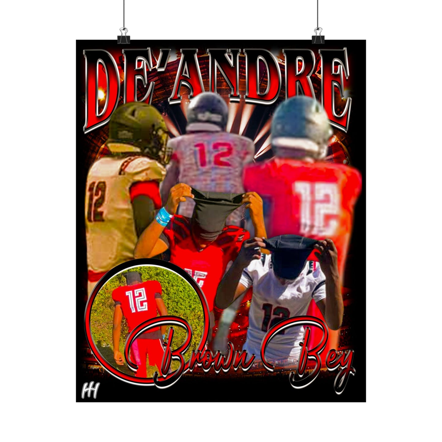 De'Andre Brown Bey Poster - 16″ x 20″