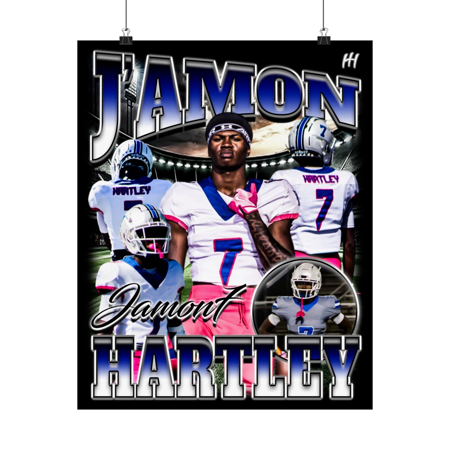J'amon Hartley Poster - 16″ x 20″