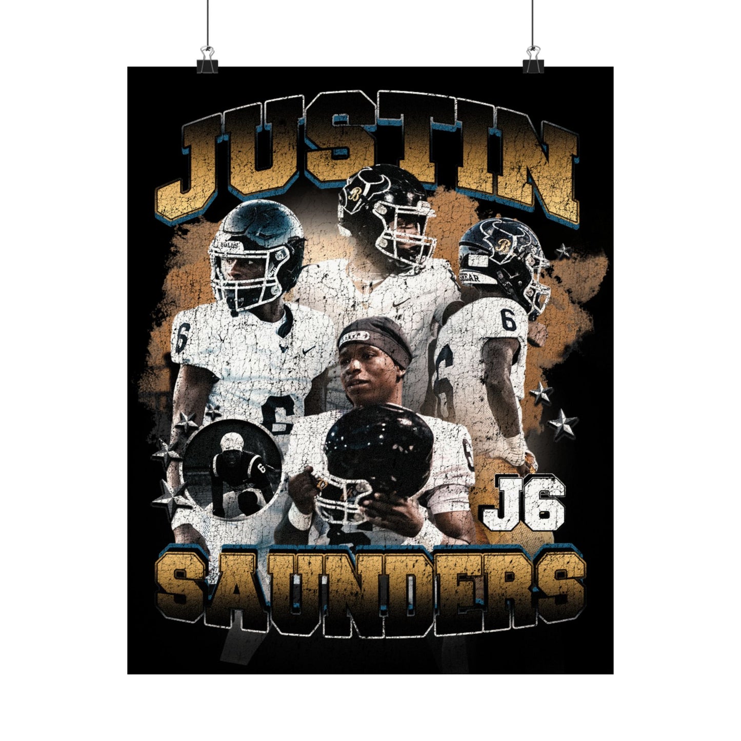 Justin Saunders Poster - 16″ x 20″