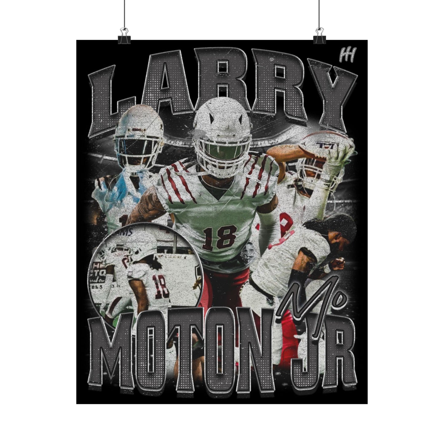 Larry Moton Jr Poster - 16″ x 20″