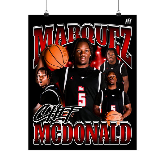 Marquez McDonald Poster - 16″ x 20″