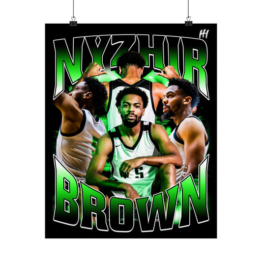 Nyzhir Brown Poster - 16″ x 20″