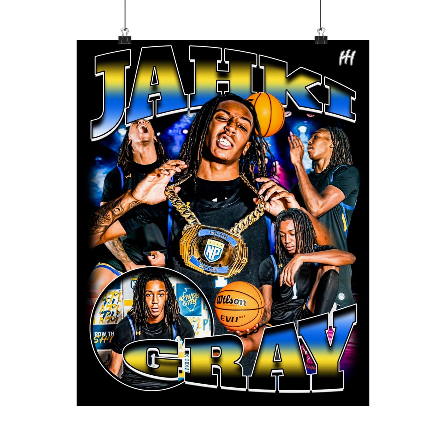 Jahki Gray Poster - 16″ x 20″