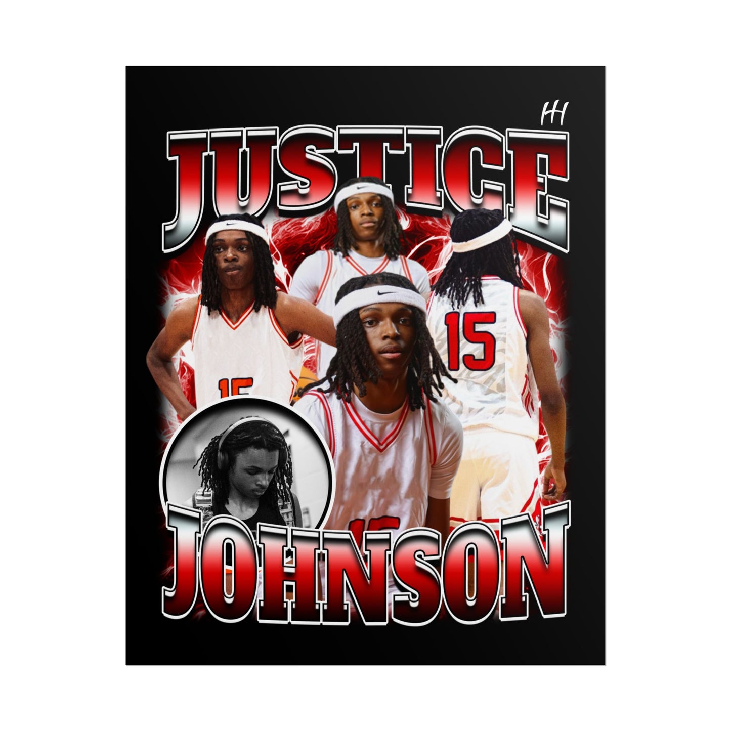 Justice Johnson 2 Poster - 16″ x 20″