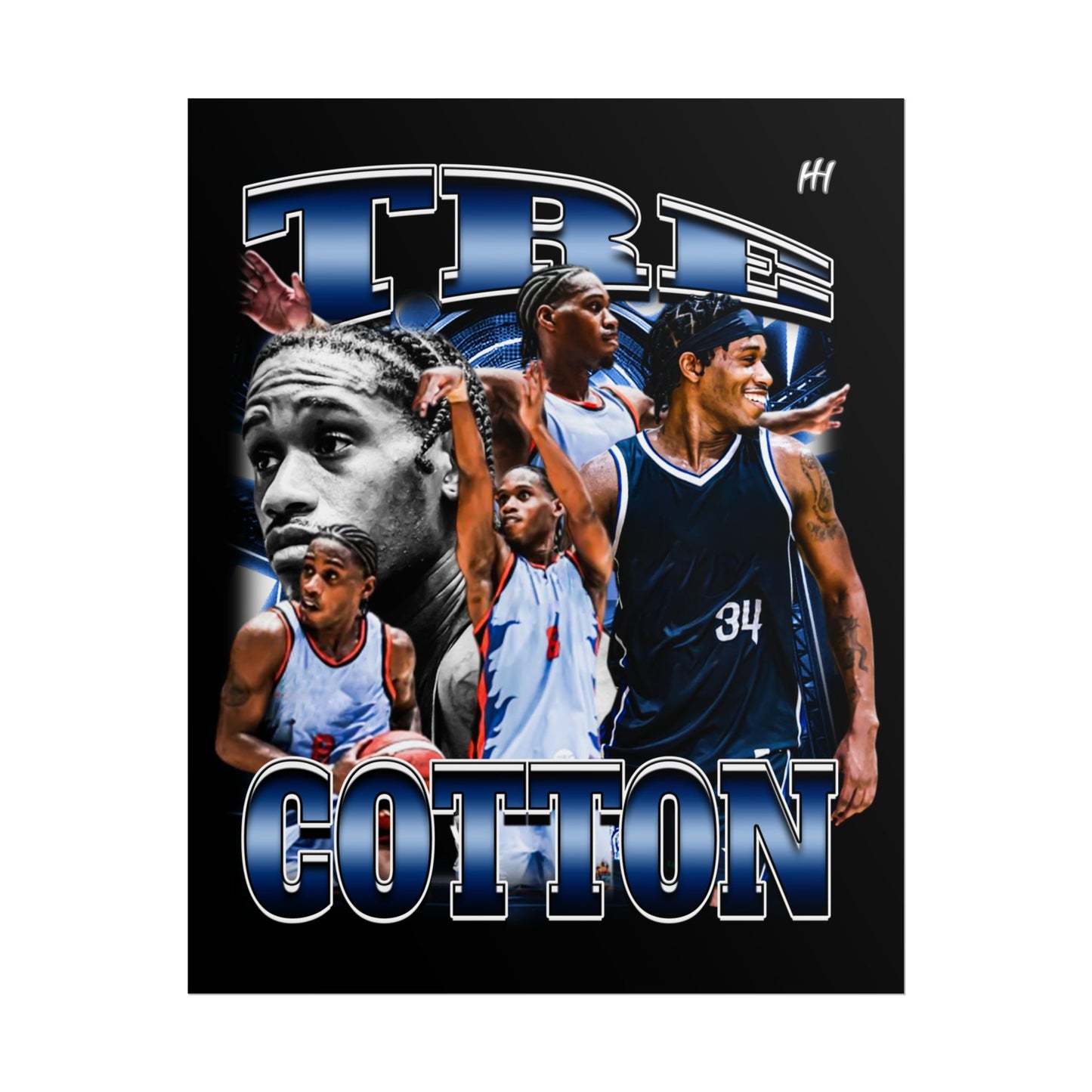 Tre Cotton Poster - 16″ x 20″