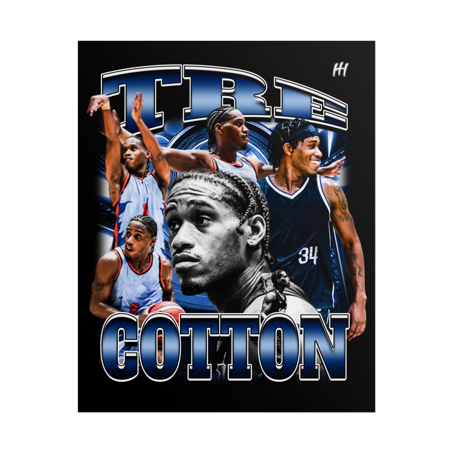 Tre Cotton Poster - 16″ x 20″