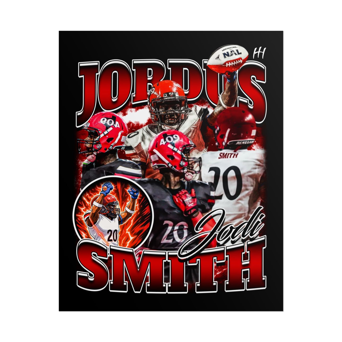 Jordus Smith Poster - 16″ x 20″
