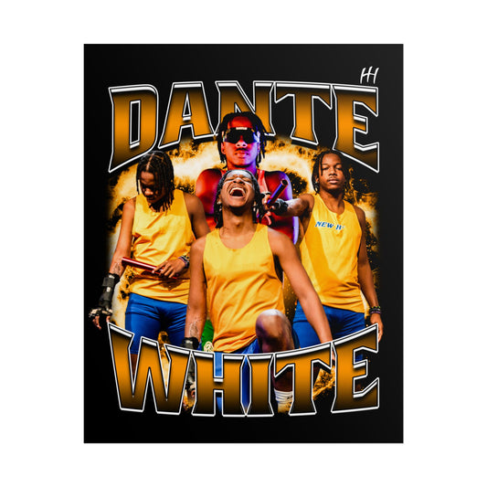 Dante White Poster - 16″ x 20″