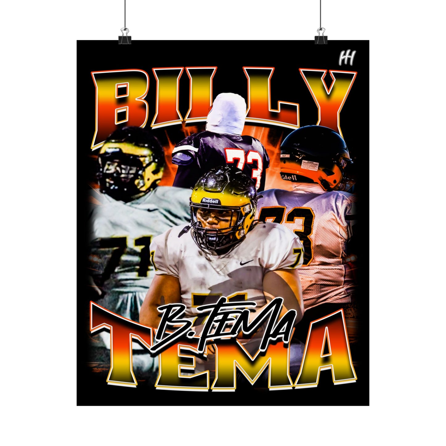 Billy Tema Poster - 16″ x 20″
