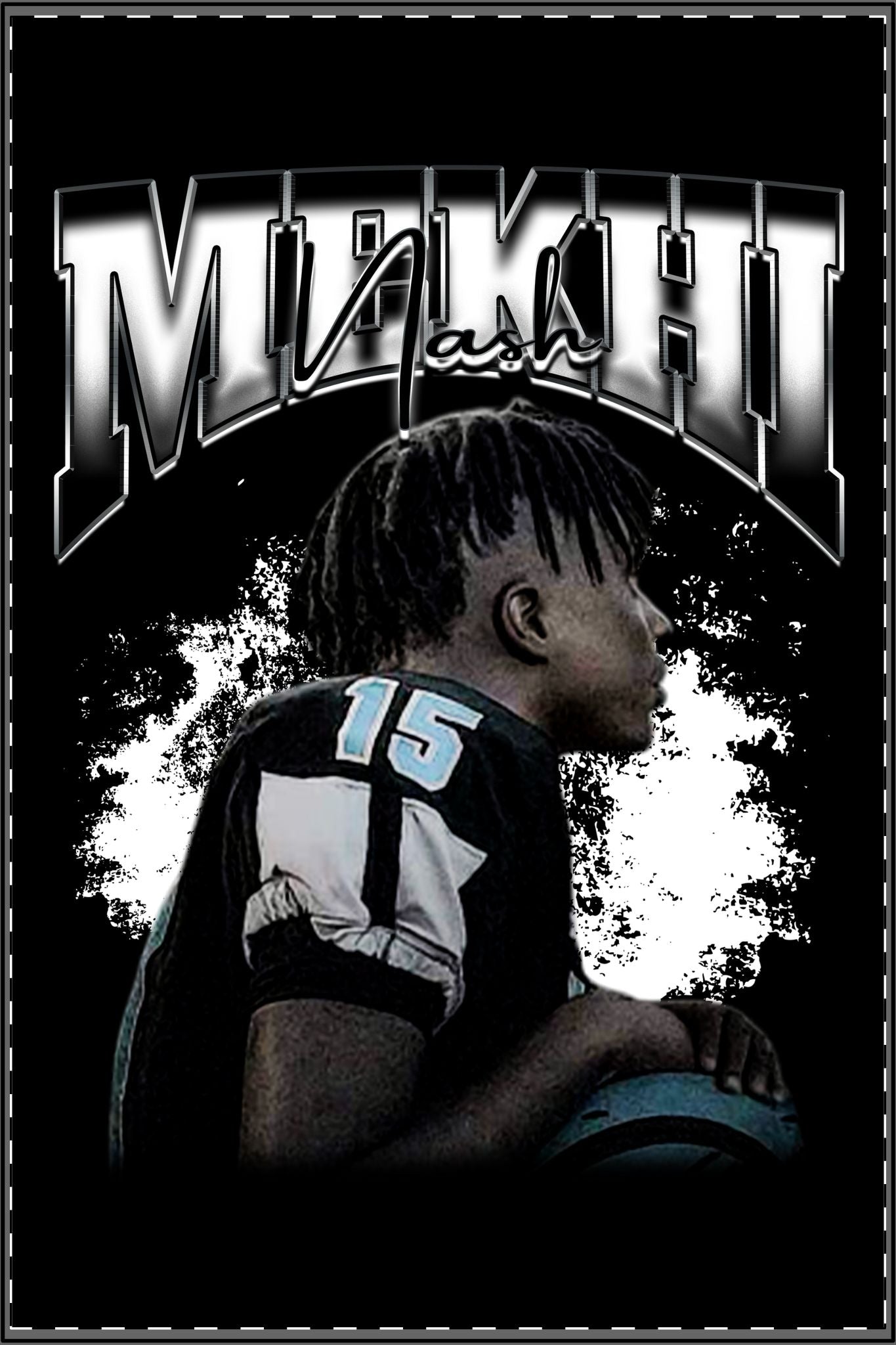 Mekhi Nash Satin Poster - 16″ x 24″