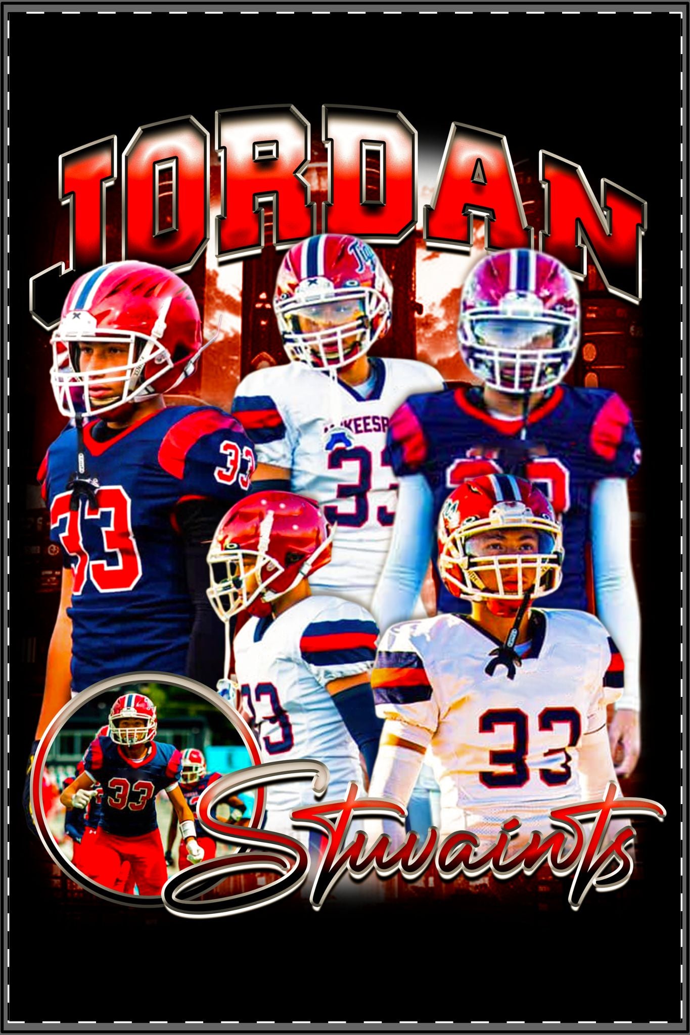 Jordan Stuvaints Satin Poster - 16″ x 24″