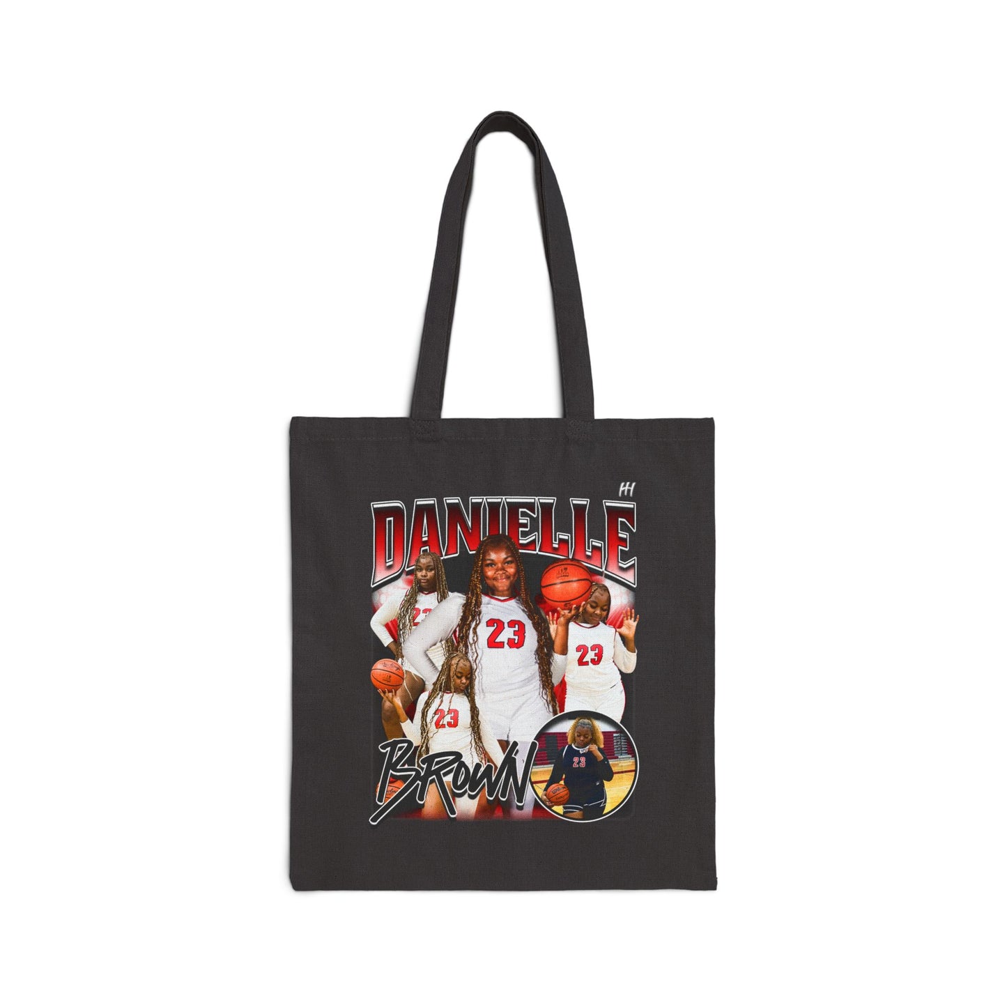 Danielle Brown Cotton Tote Bag