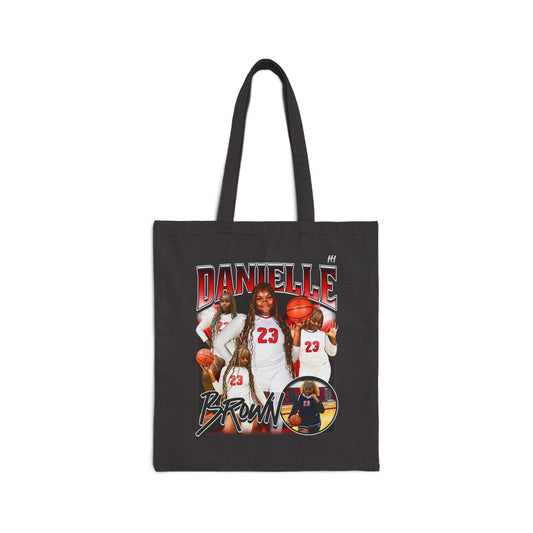 Danielle Brown Cotton Tote Bag