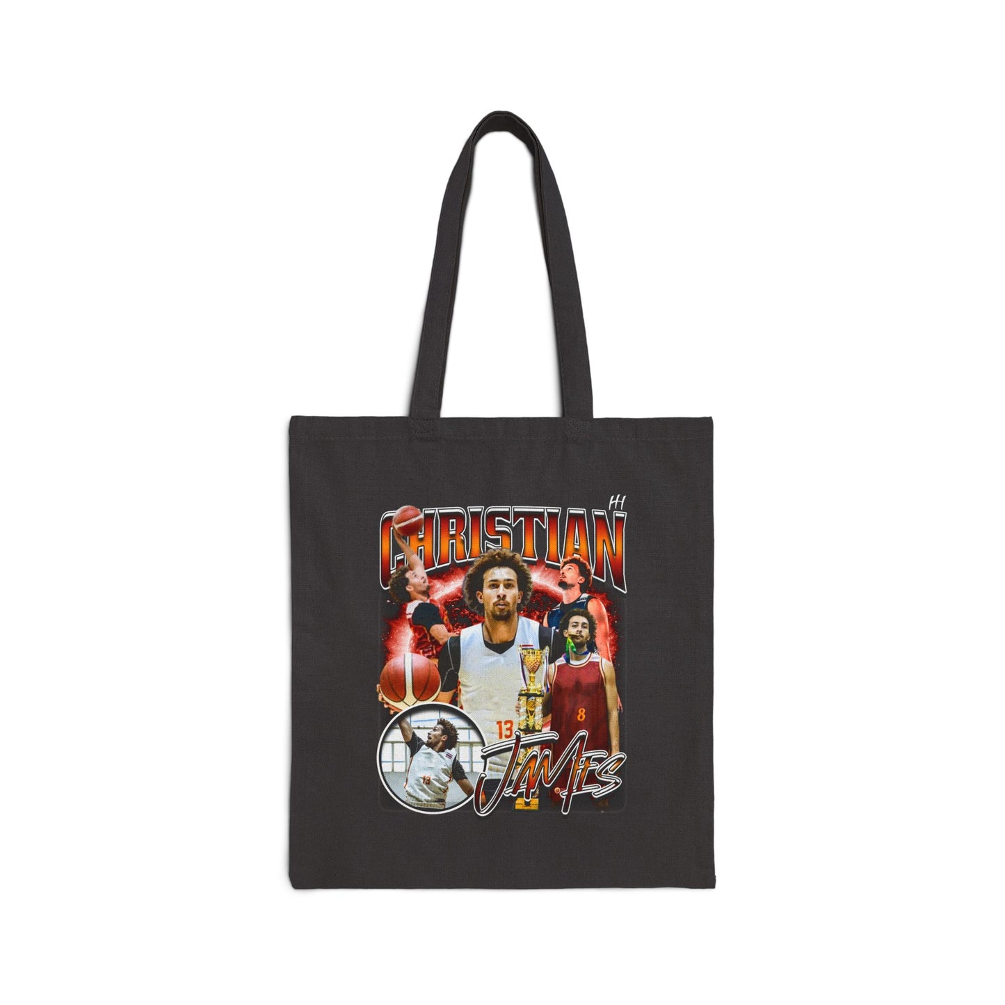 Christian James Cotton Tote Bag