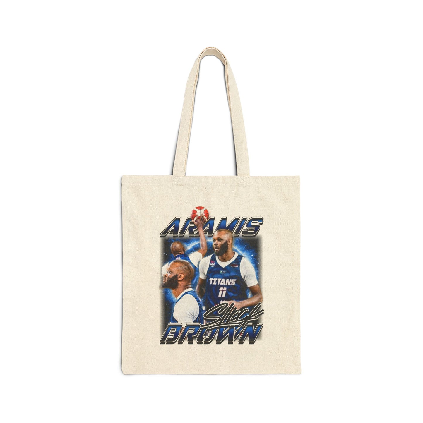 Aramis Brown Cotton Tote Bag