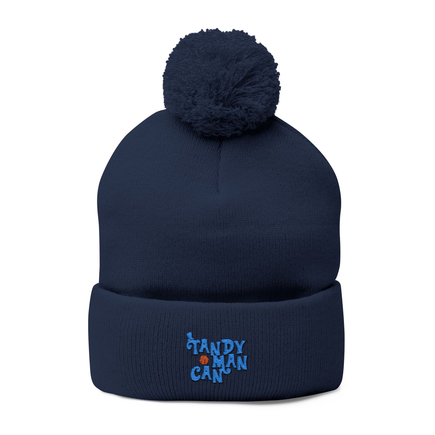 Kyky Tandy Pom-Pom Knit Cap (Embroidery)