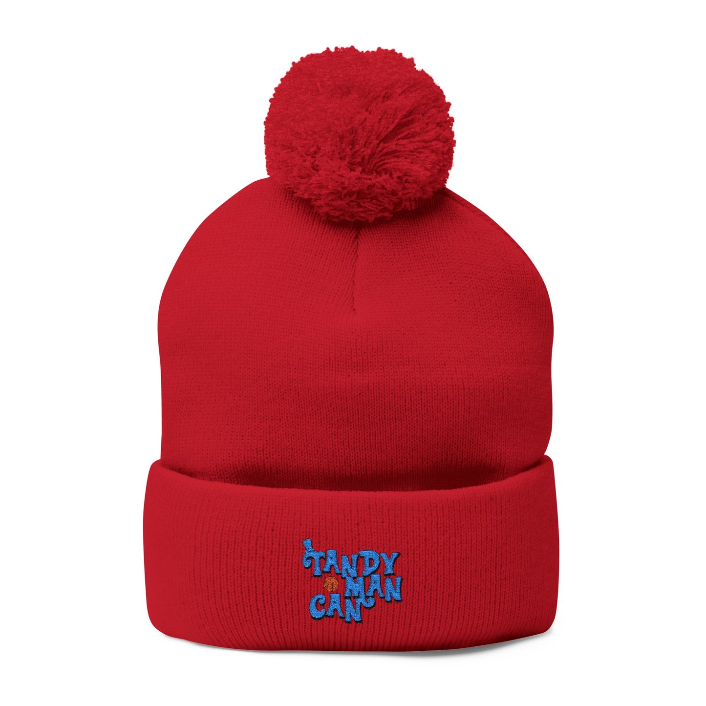 Kyky Tandy Pom-Pom Knit Cap (Embroidery)