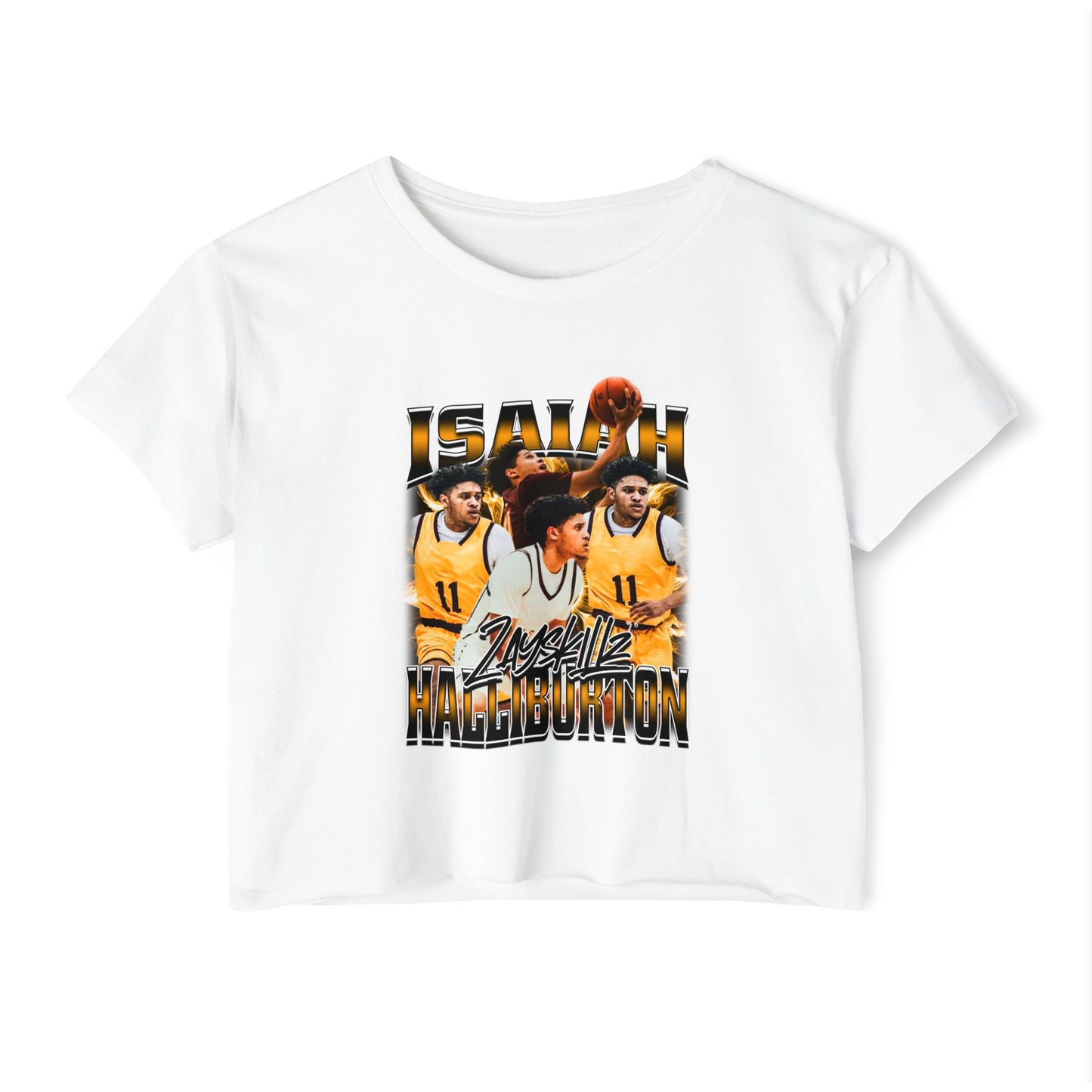 Isaiah Halliburton Women's Crop Top
