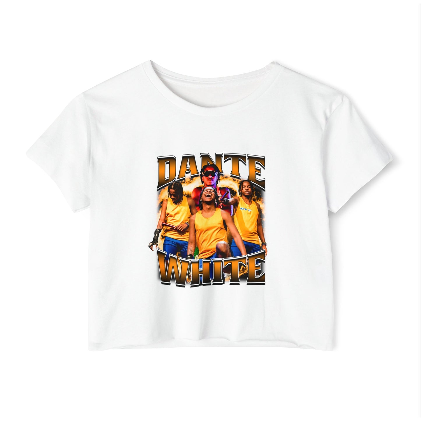 Dante White Women's Crop Top