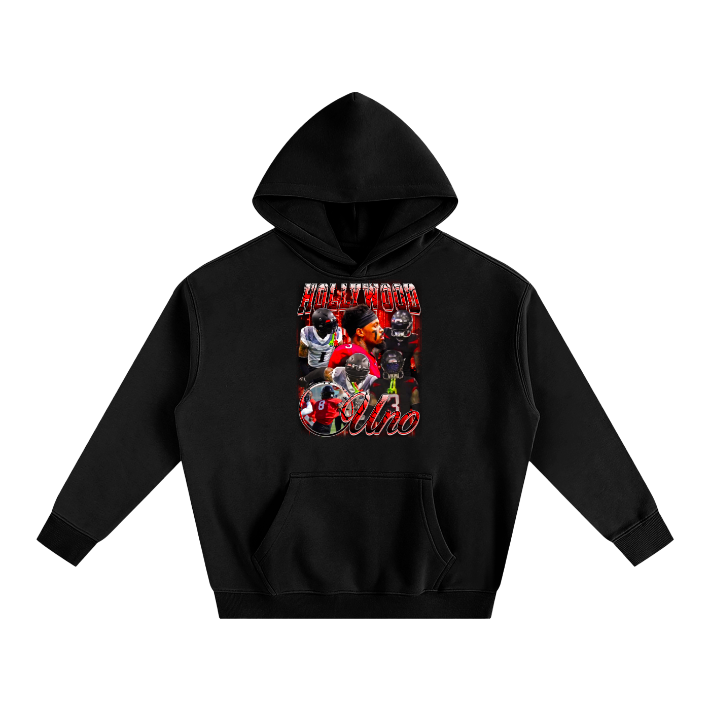 Hollywood Uno Oversize Fleeced Hoodie