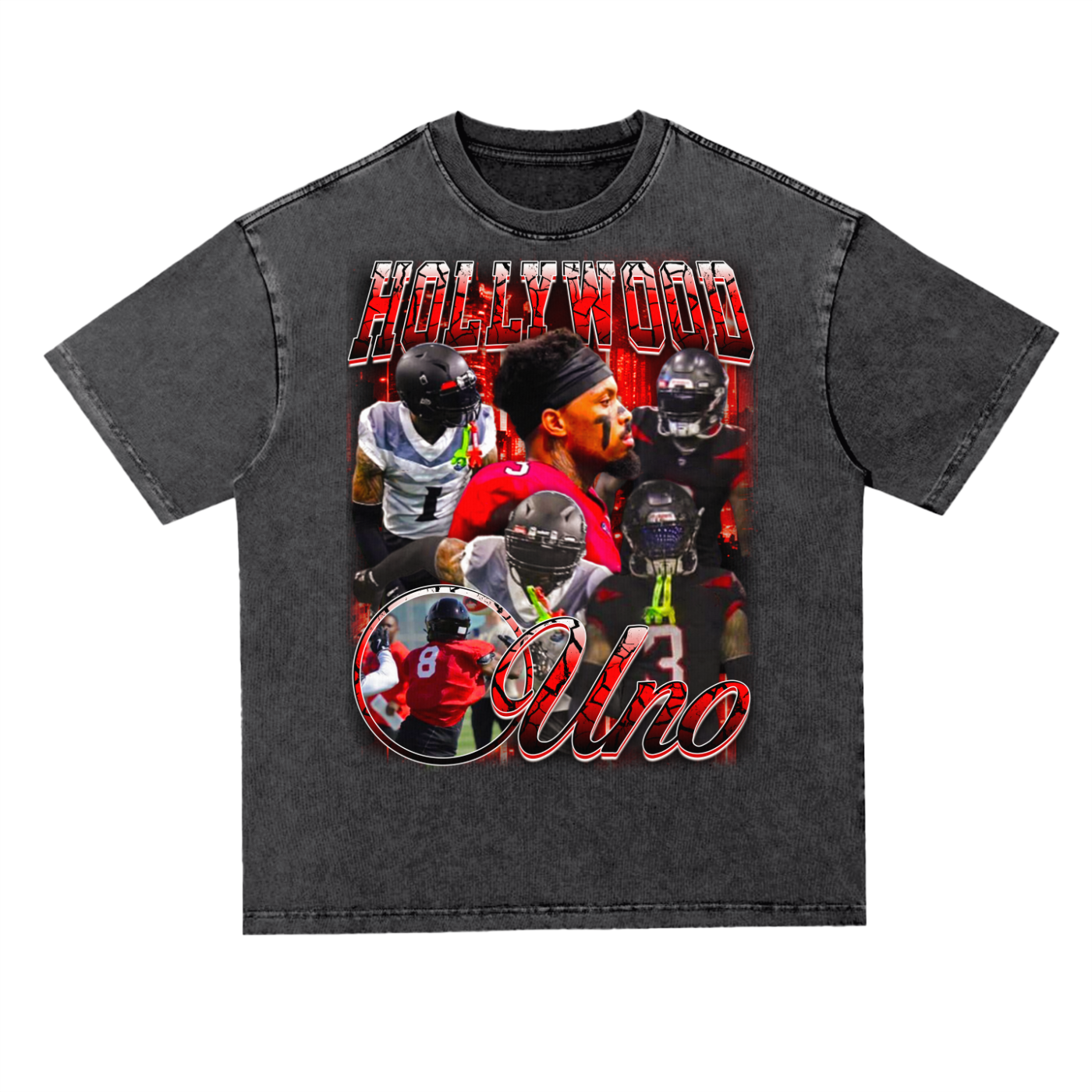 Hollywood Uno Oversized Acid wash T-shirt