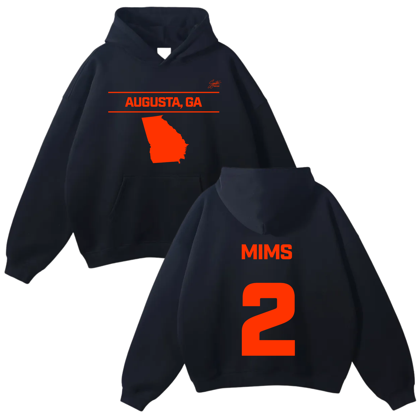 Justin Mims Oversize Fleeced Hoodie