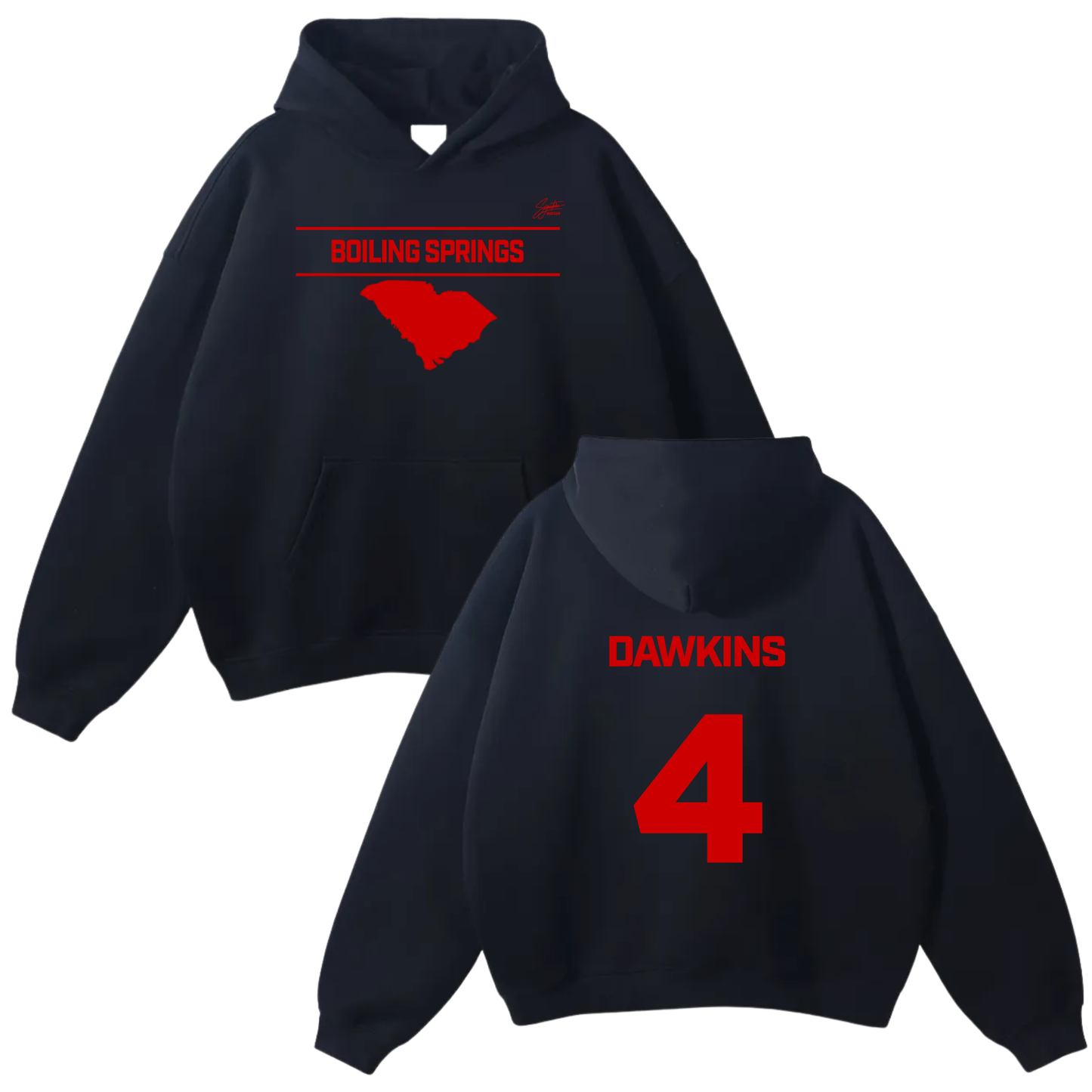 Justin Dawkins Oversize Fleeced Hoodie