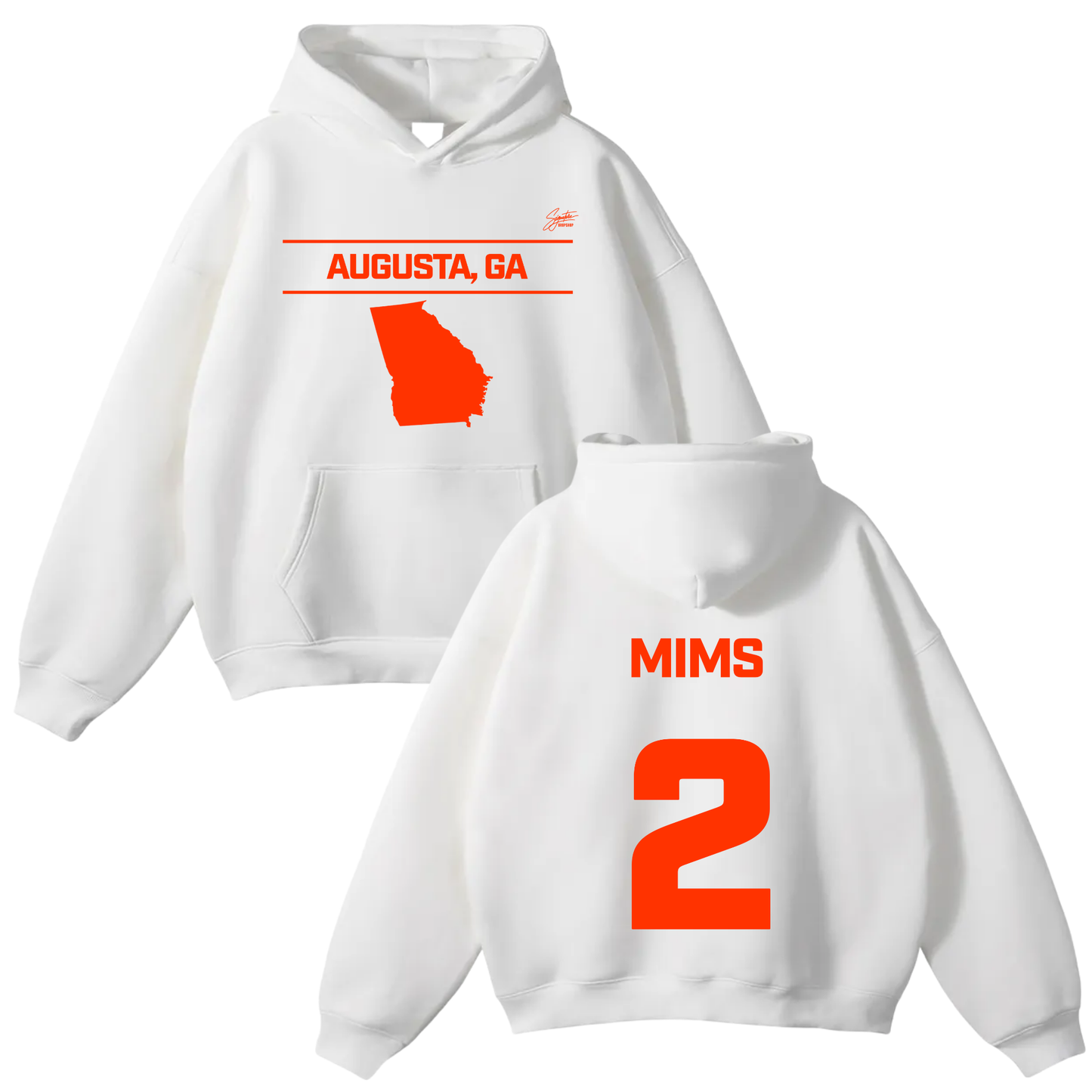 Justin Mims Oversize Fleeced Hoodie