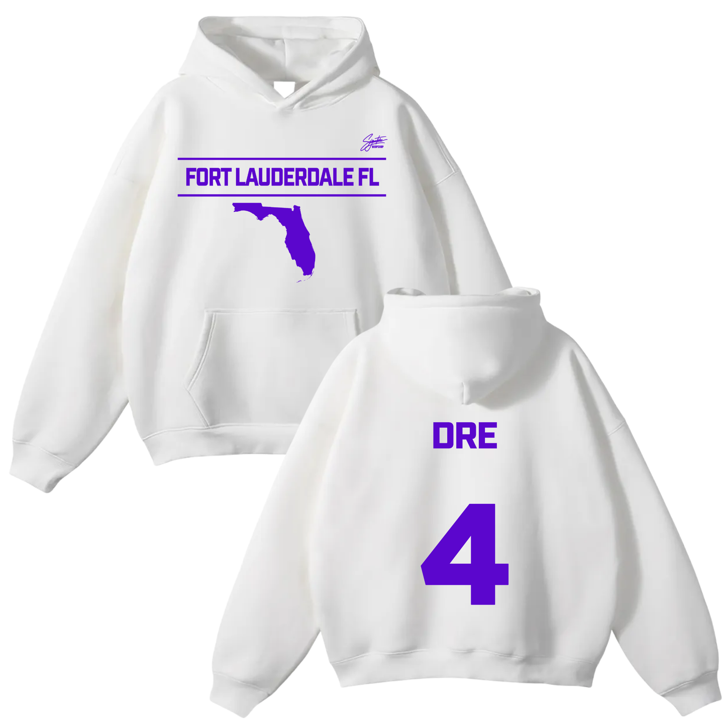 Andre Barrington Oversize Fleeced Hoodie