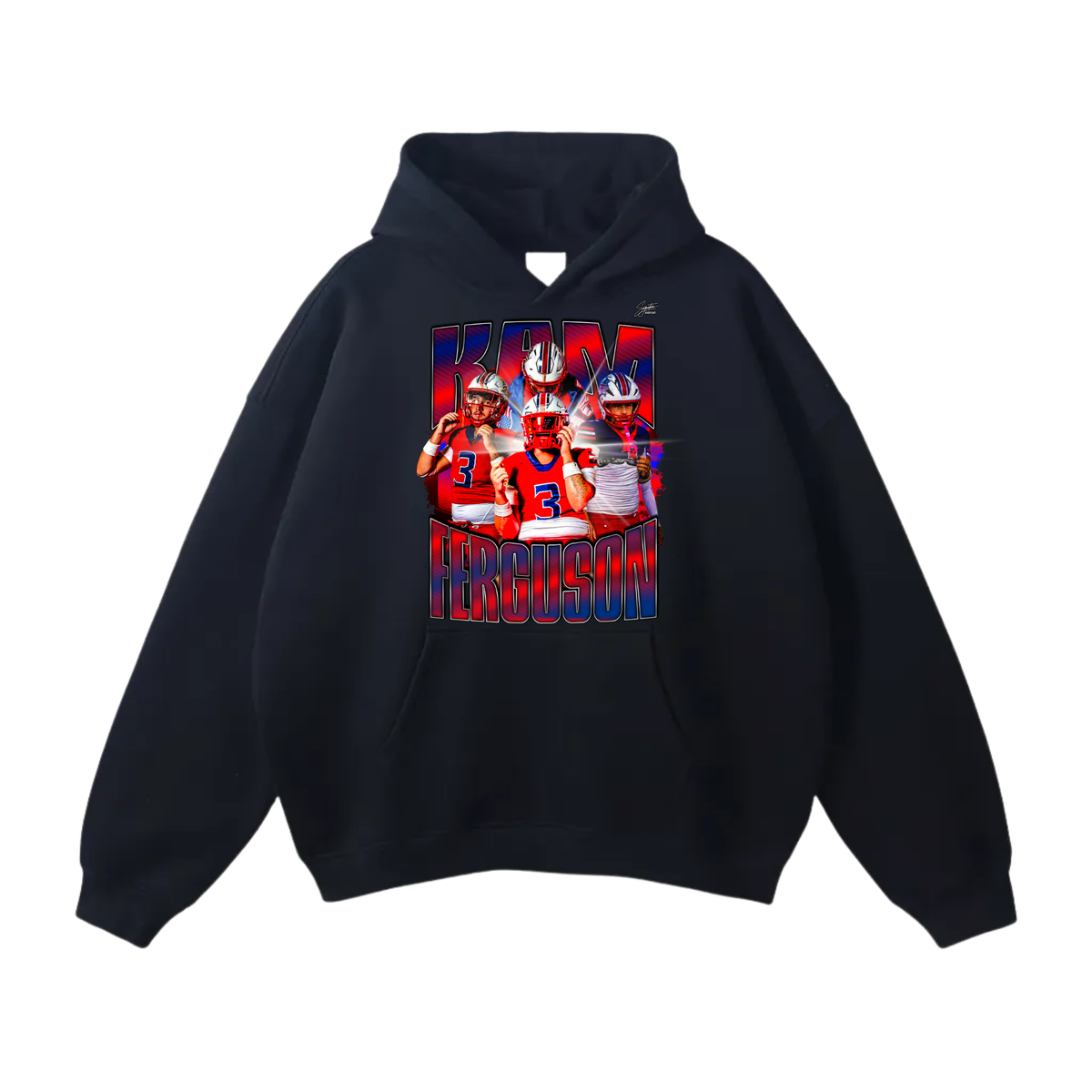 Kam Ferguson Oversize Fleeced Hoodie