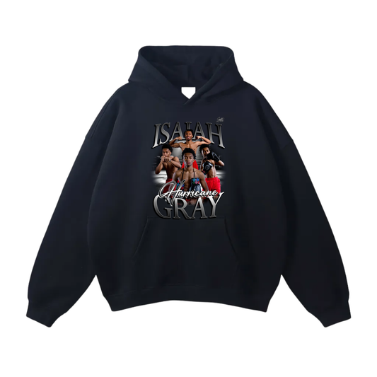 Isaiah Gray Oversize Fleeced Hoodie