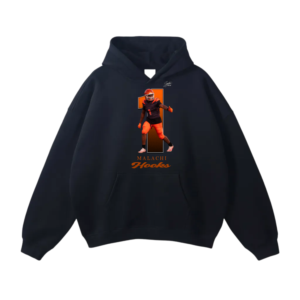 Malachi Hooks Oversize Fleeced Hoodie