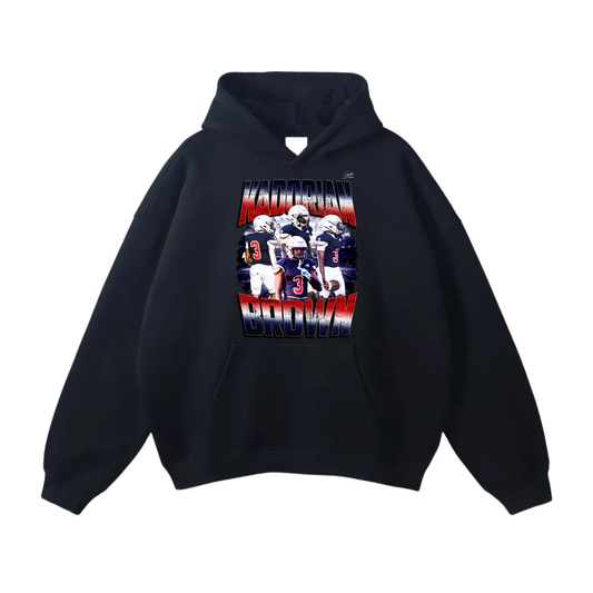 Kadorian Brown Oversize Fleeced Hoodie