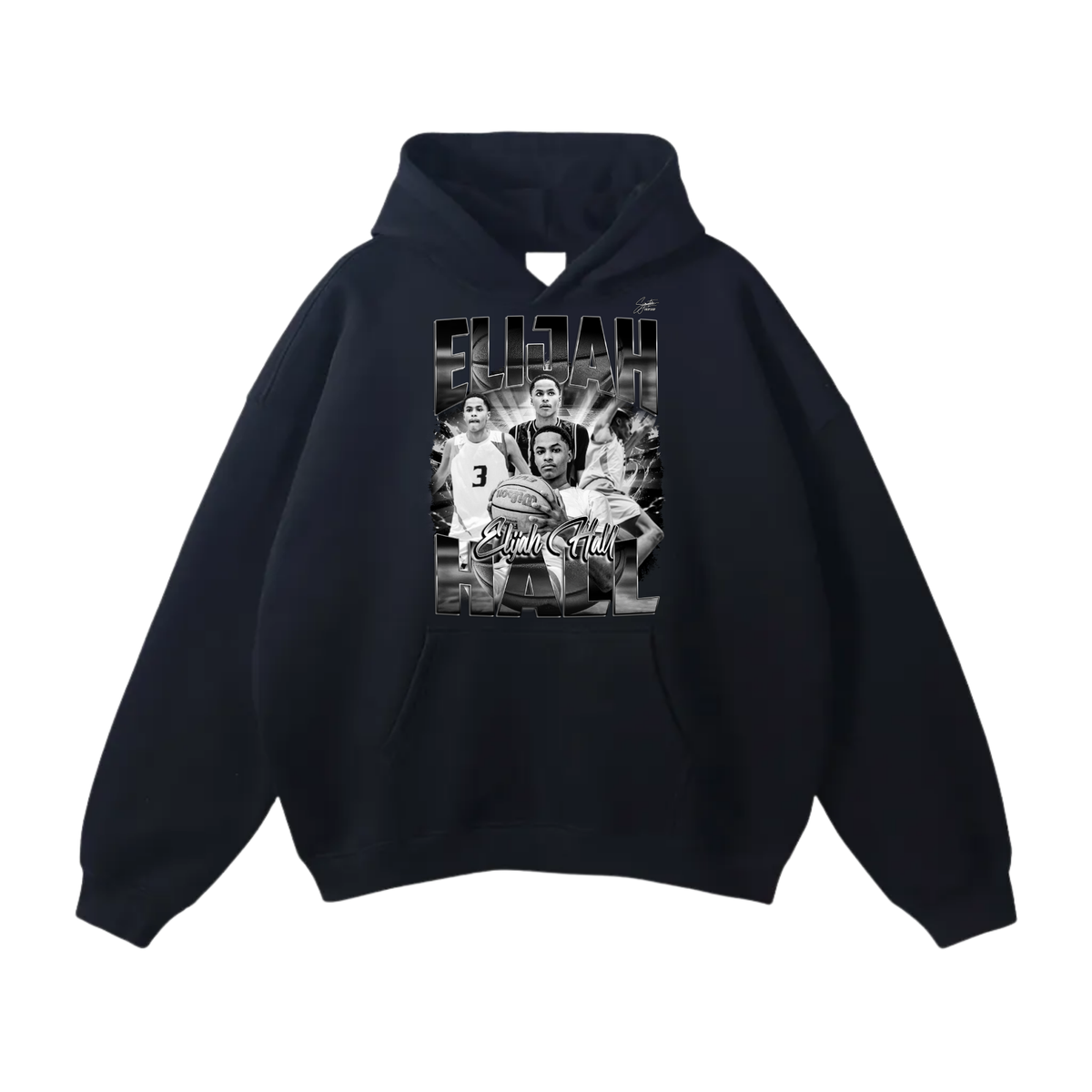 Elijah Hall Oversize Fleeced Hoodie