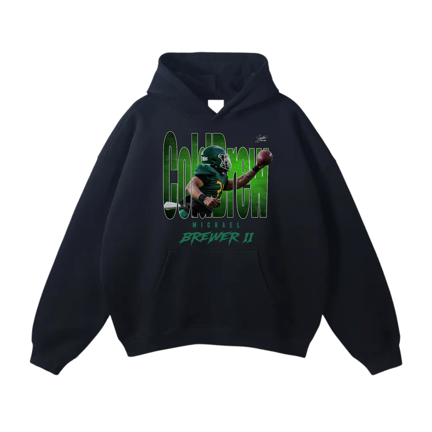 Michael Brewer II Oversize Fleeced Hoodie