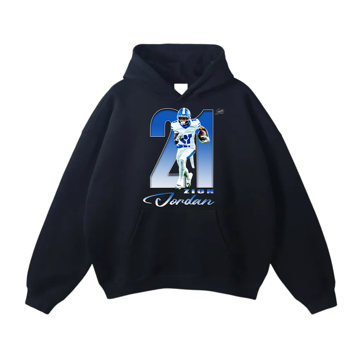 Zion Jordan Oversize Fleeced Hoodie
