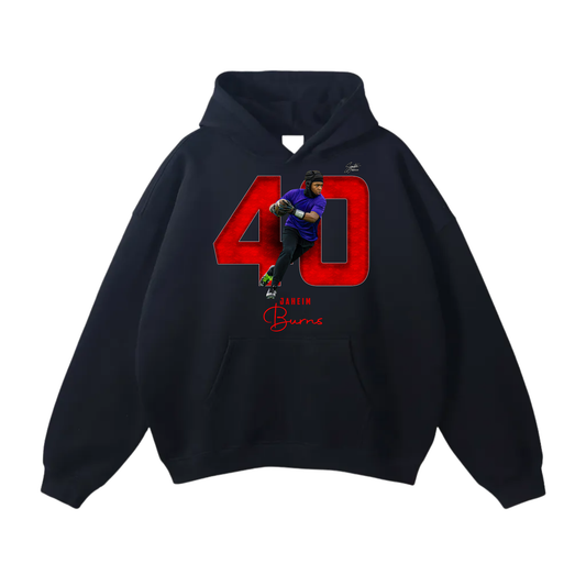 Jaheim Burns Oversize Fleeced Hoodie