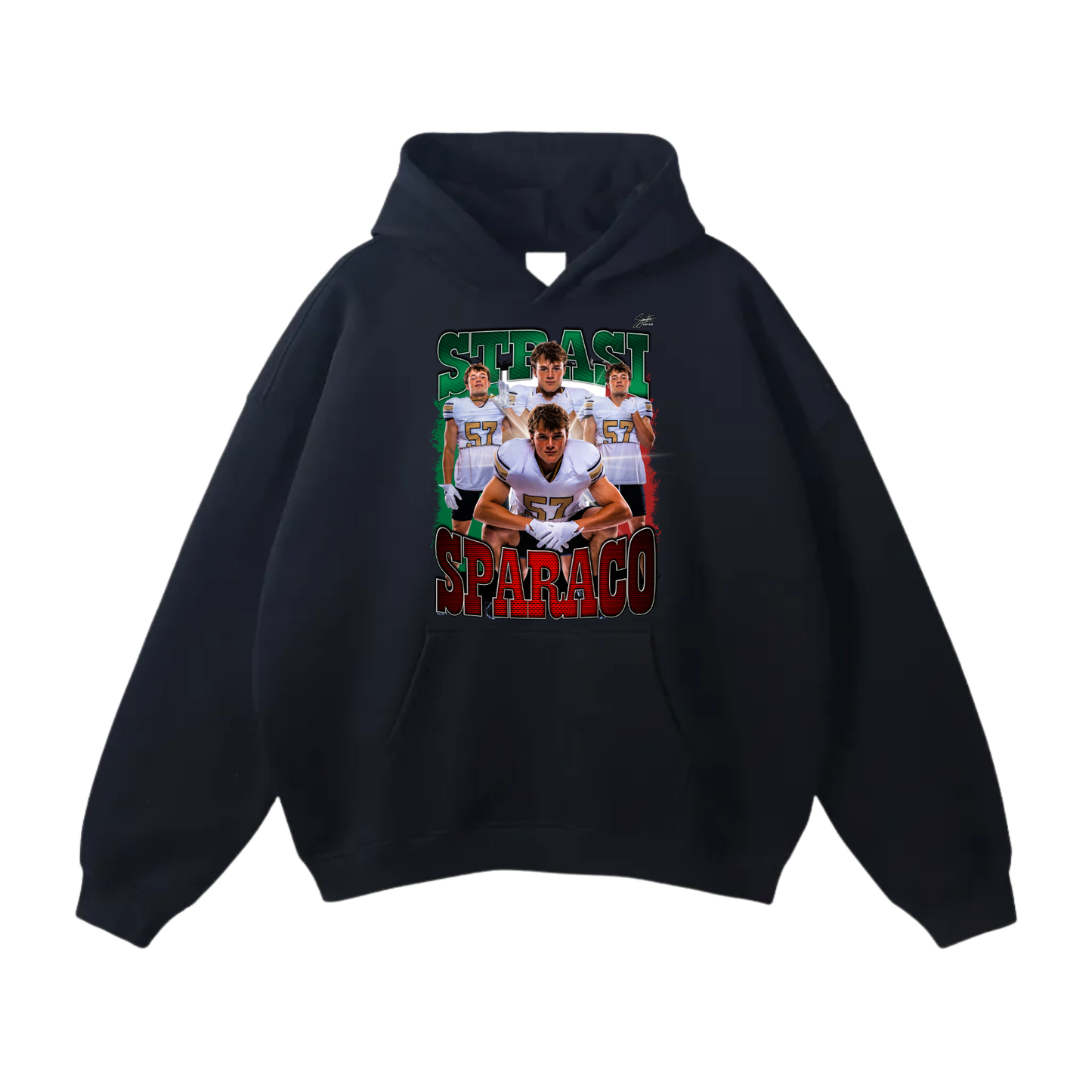 Strasi Sparaco Oversize Fleeced Hoodie