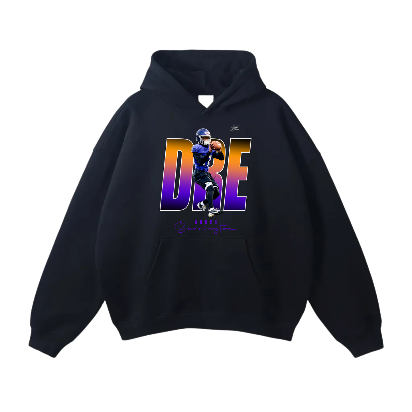 Andre Barrington Oversize Fleeced Hoodie