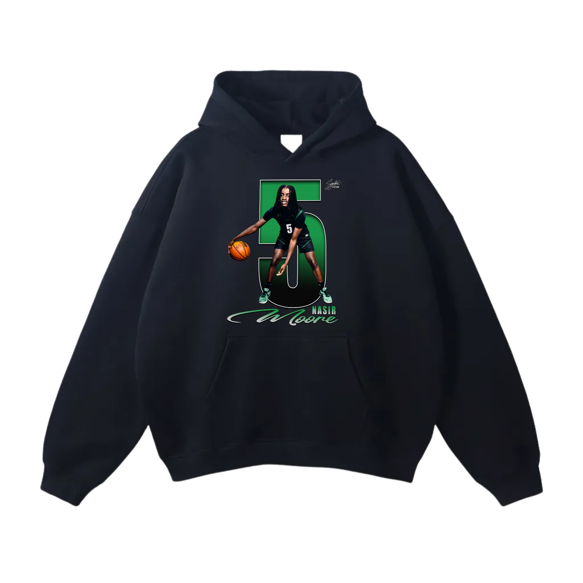 Nasir Moore Oversize Fleeced Hoodie