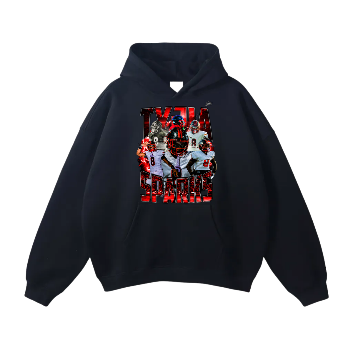 Tyjia Sparks Oversize Fleeced Hoodie