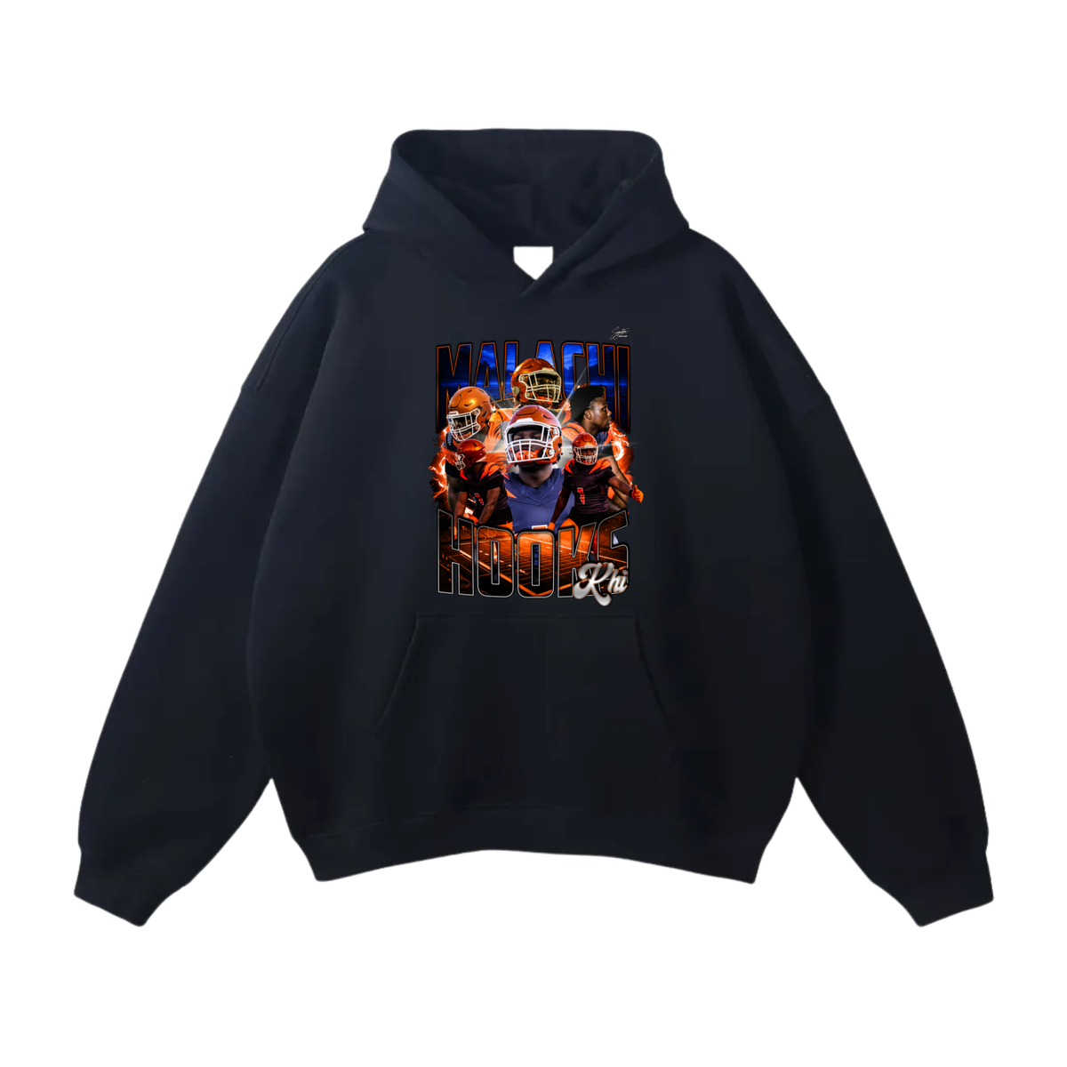 Malachi Hooks Oversize Fleeced Hoodie