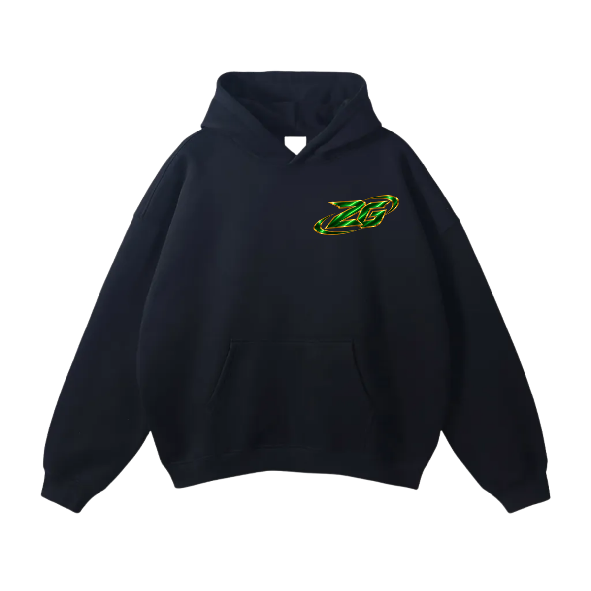 Zorrion Green Oversize Fleeced Hoodie