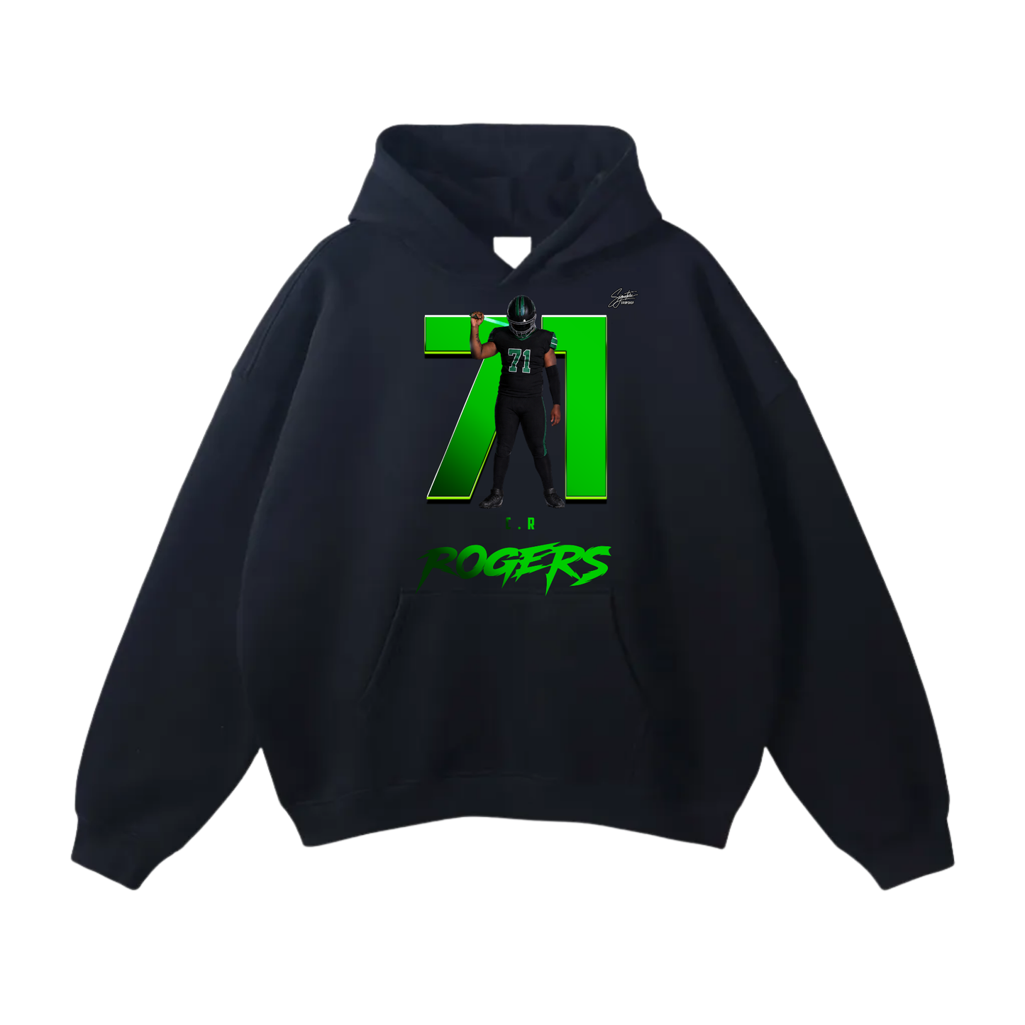 C.R Rogers Oversize Fleeced Hoodie