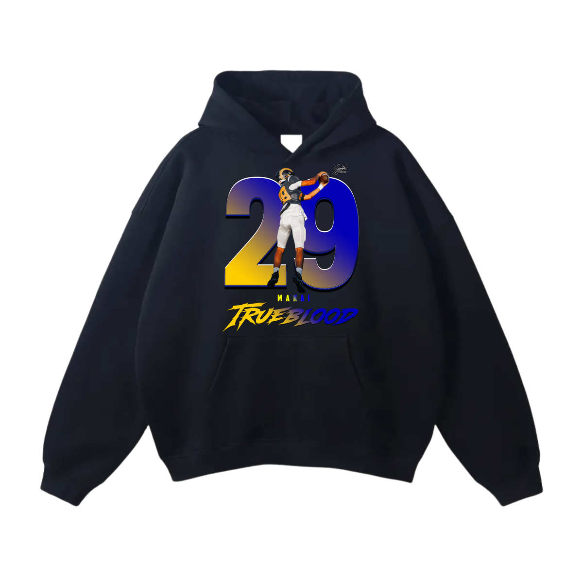 Makai Trueblood  Oversize Fleeced Hoodie