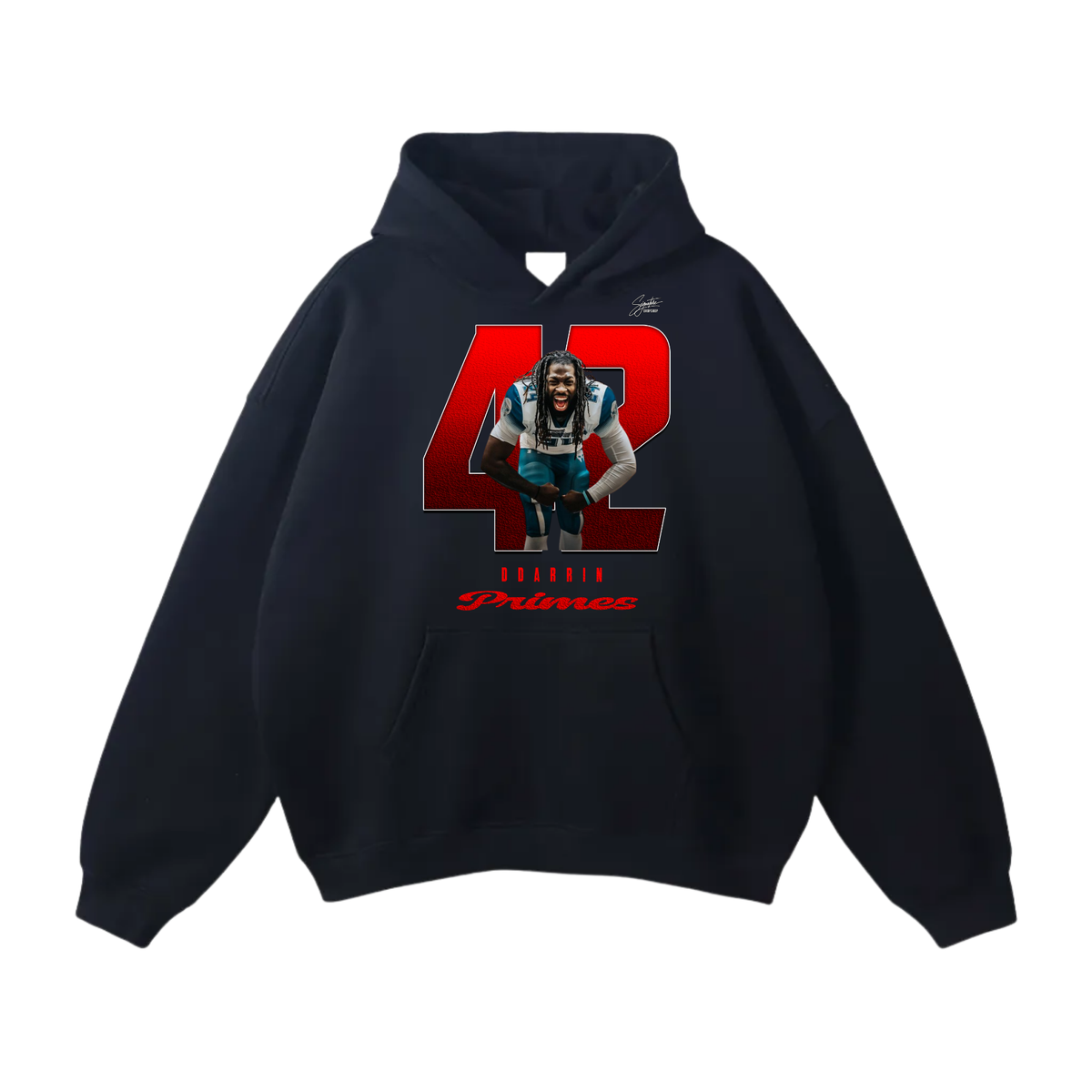 Ddarrin primes Oversize Fleeced Hoodie