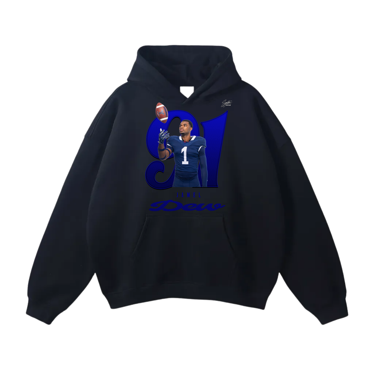 Jamel Dew Oversize Fleeced Hoodie